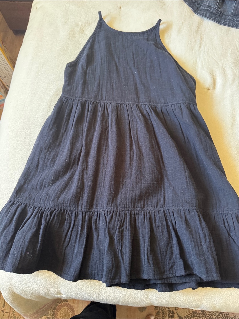 Sunday Best Navy Tiered Mini Dress